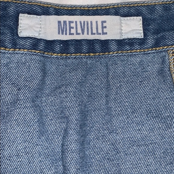 BRANDY MELVILLE dark denim button up skirt - Picture 5 of 6